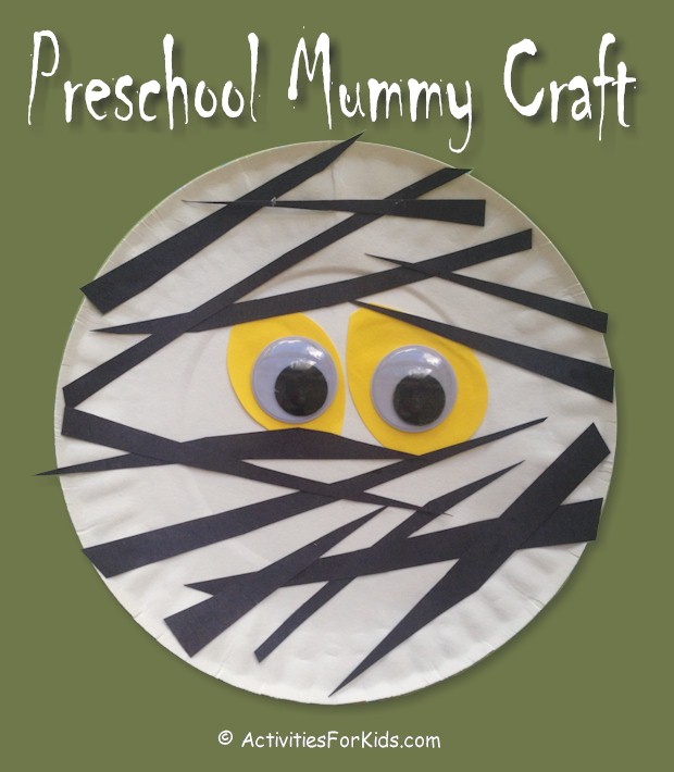 Paper Plate Mummy Craft, by Activities for Kids